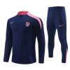 Sudadera De Entrenamiento Atlético Madrid Cremallera De Cuarto 2024-25 Armada - Niño